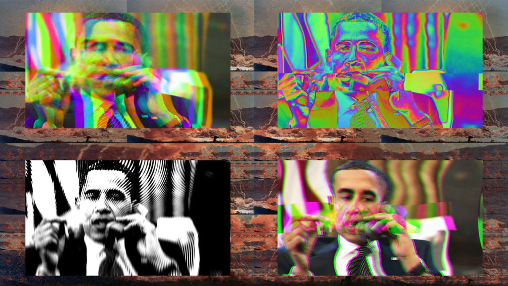 Barack Obama surreal photo edit