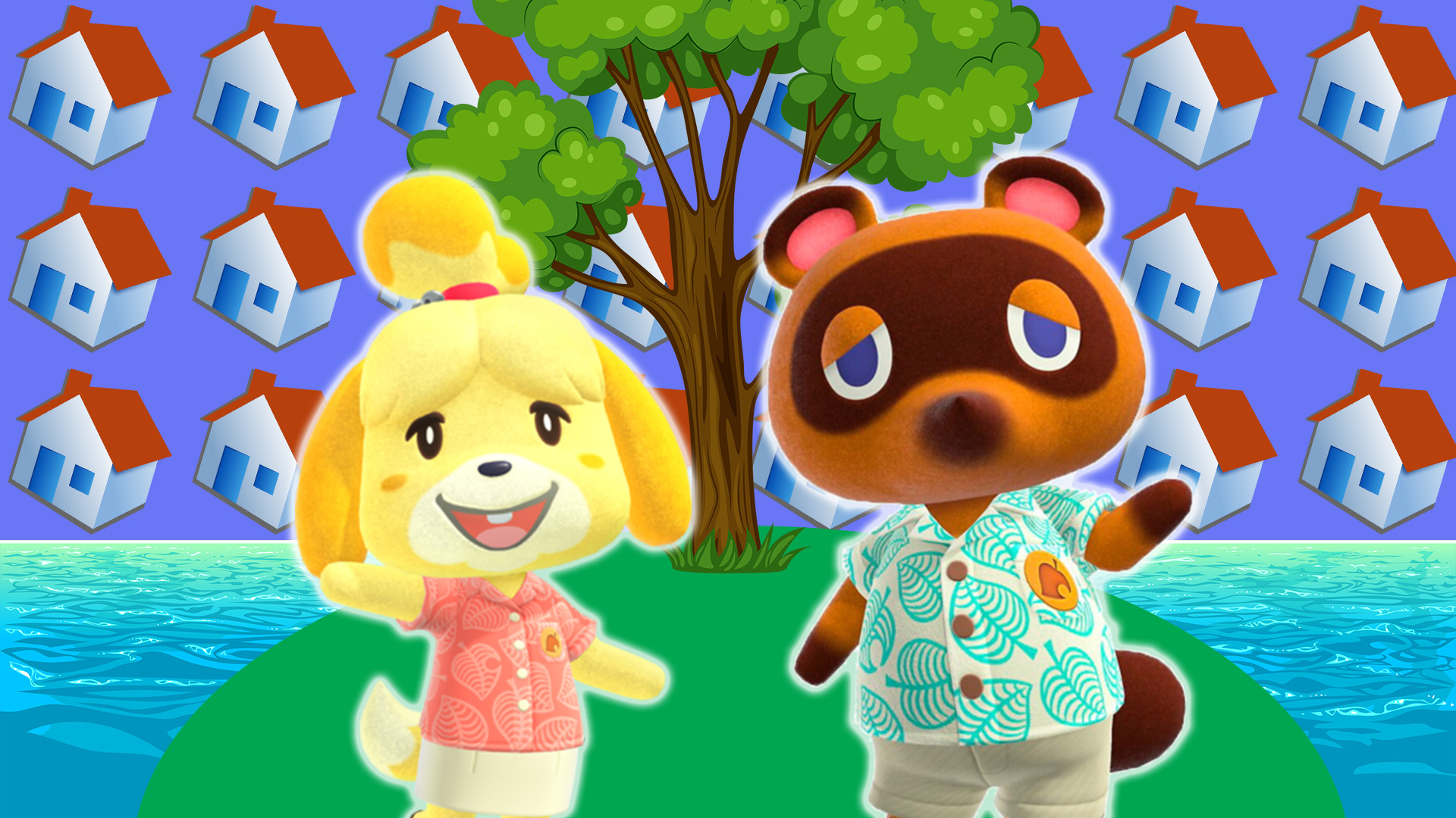 Animal Crossing Isabelle and Tom Nook